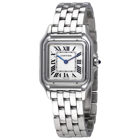 cartier silver|women's silver cartier watch.